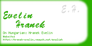 evelin hranek business card